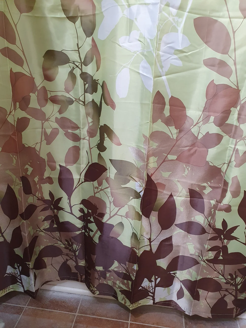 Green Botanical Shower Curtain - Unbranded